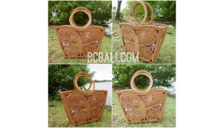 natural grass ata rattan butterfly style women handbag full handmade
